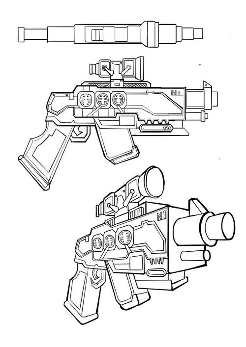 未来武器简笔画