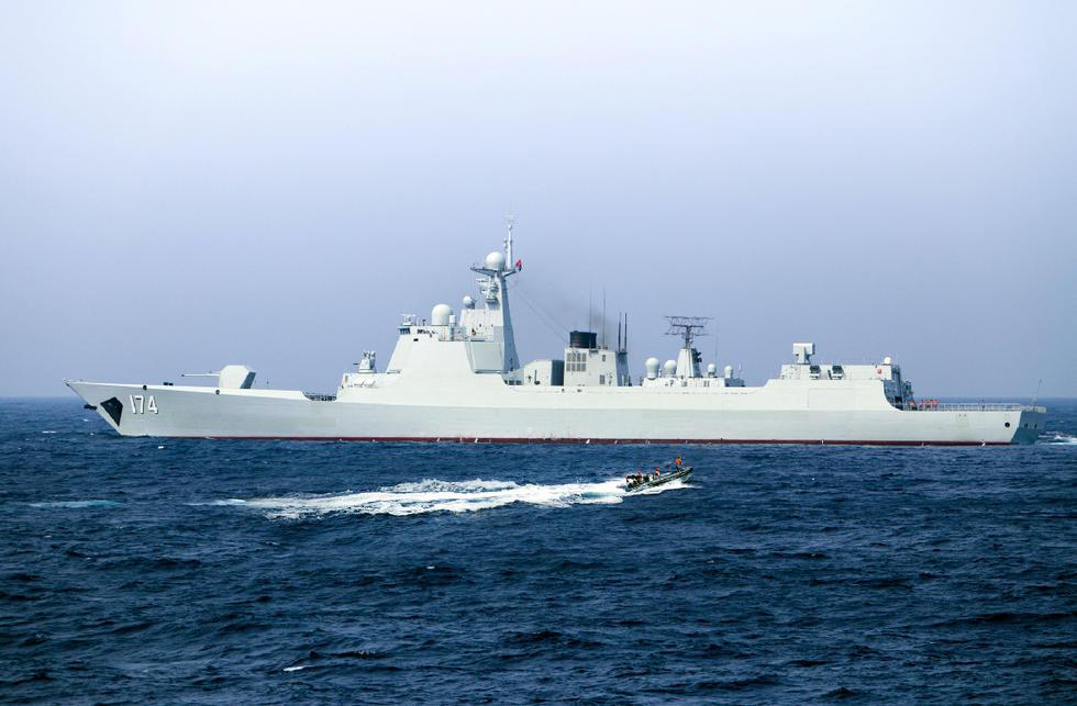 揭秘中国海军新型战舰，052D舰号，揭秘中国海军新型战舰，052D舰号亮相