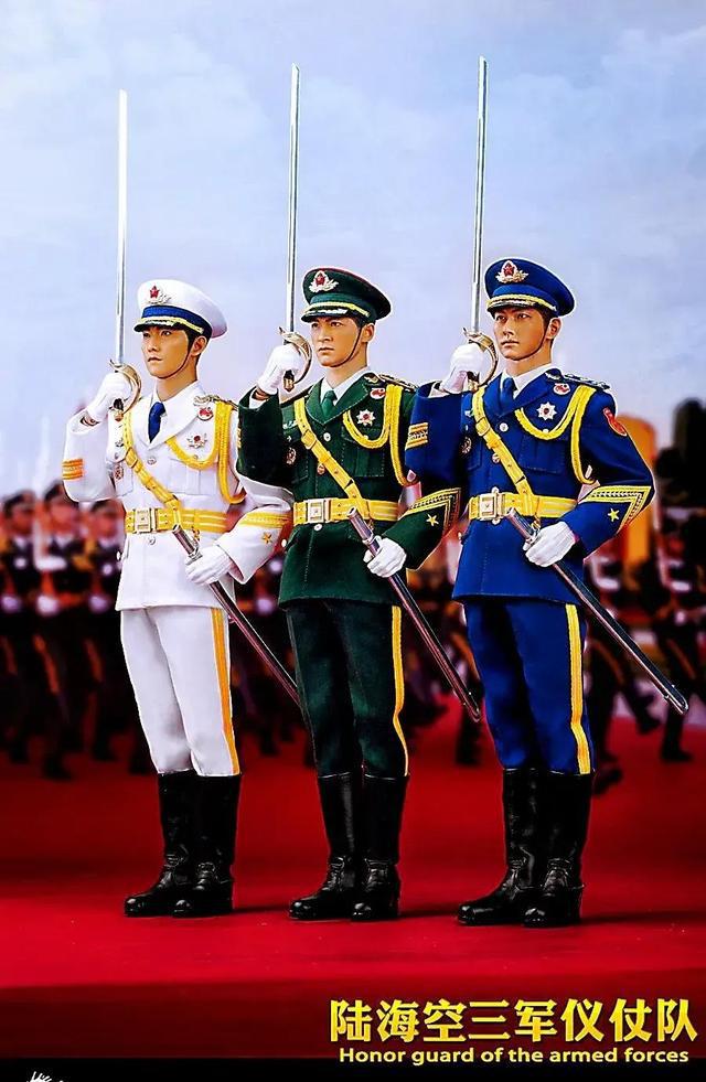 三军仪仗队图片真实，展现荣耀与威严的象征，三军仪仗队图片，荣耀与威严的展现