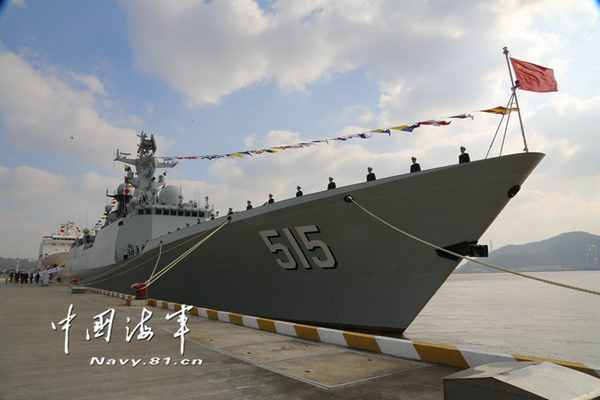 东港舰，中国海军力量的骄傲，中国海军力量之骄傲，东港舰的荣耀时刻
