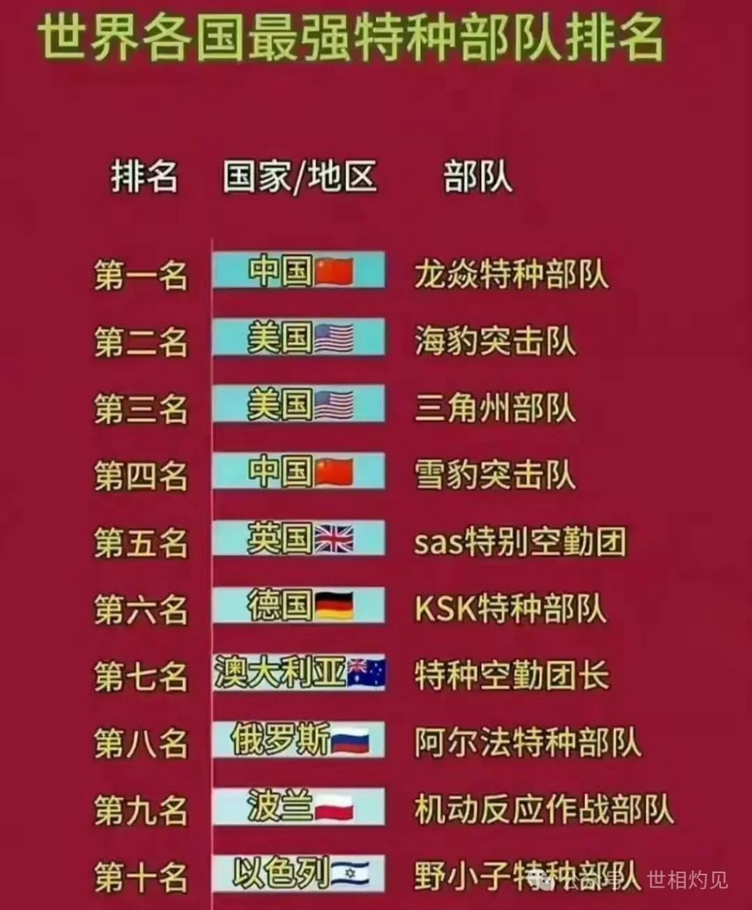 中国特种部队前十排名，实力与荣耀的象征，中国特种部队前十排名，实力与荣耀的典范