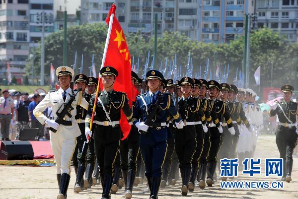 三军仪仗队图片竖版，荣耀的象征与精神的展现，三军仪仗队竖版图片，荣耀与精神的象征展现