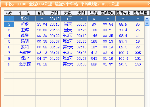 直180次列车时刻表详解，直180次列车时刻表全面解析
