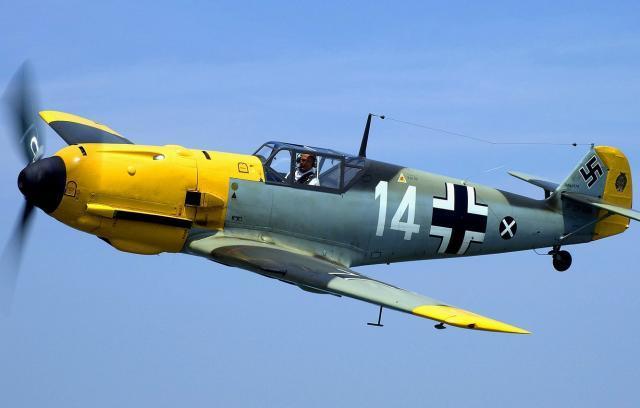 德国bf109战斗机，二战中的空中霸主，二战空中霸主，德国BF-109战斗机