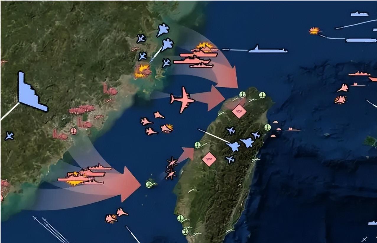 台海战争解放军打击目标已标列，捍卫和平与领土完整的坚定决心，台海局势紧张，解放军坚定决心捍卫和平与领土完整
