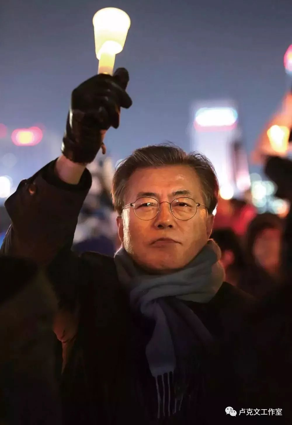 文在寅的支持者们，力量与信念的汇聚，文在寅支持者们，力量与信念的集结