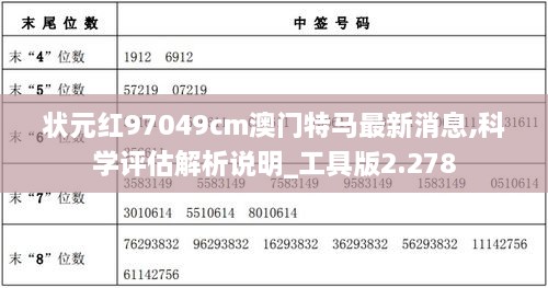 澳彩状元红97049cm查询，探索彩票世界的神秘与机遇，澳彩状元红97049cm查询，揭秘彩票世界的神秘与无限机遇