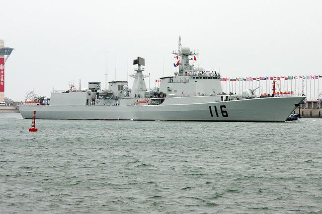 中国海军116舰图片，展现力量与荣耀，中国海军116舰，力量与荣耀的展现