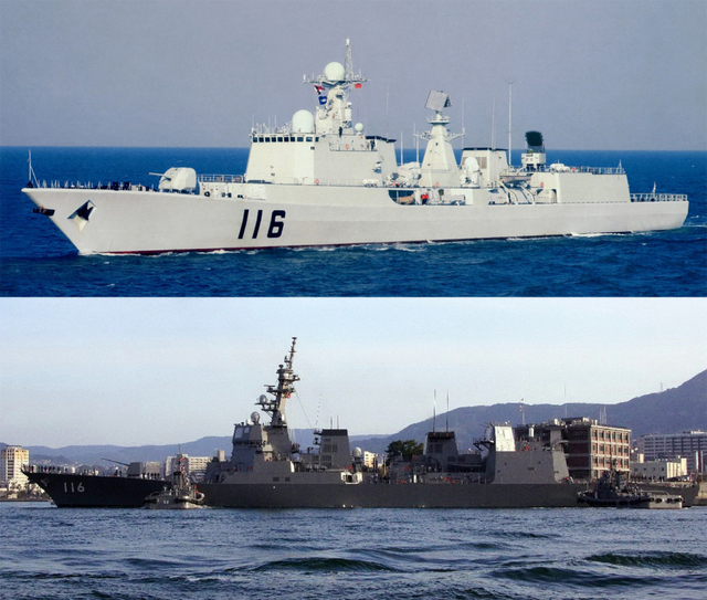 中日军舰对比，2022年的观察与对比，中日海军舰艇对比，2022年观察与深度分析