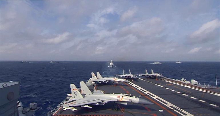 辽宁舰航母编队出海,展示中国海军力量的崛起,辽宁舰航母编队出海,彰显中国海军力量的崛起