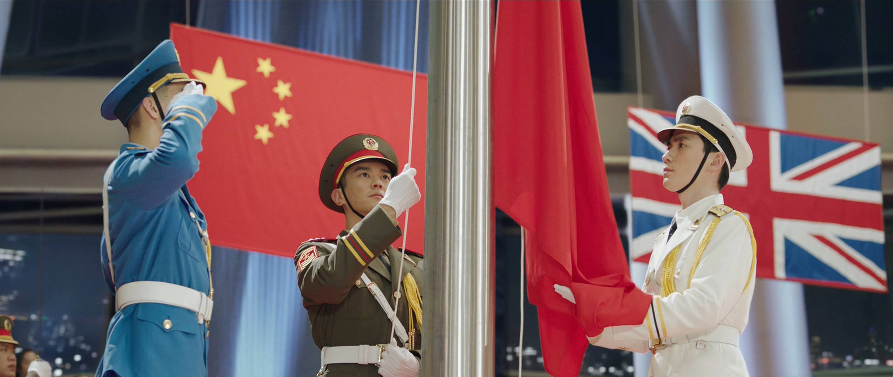 三军仪仗队升国旗仪式,荣耀与庄严的象征,三军仪仗队升国旗仪式,荣耀与庄严的国礼典范