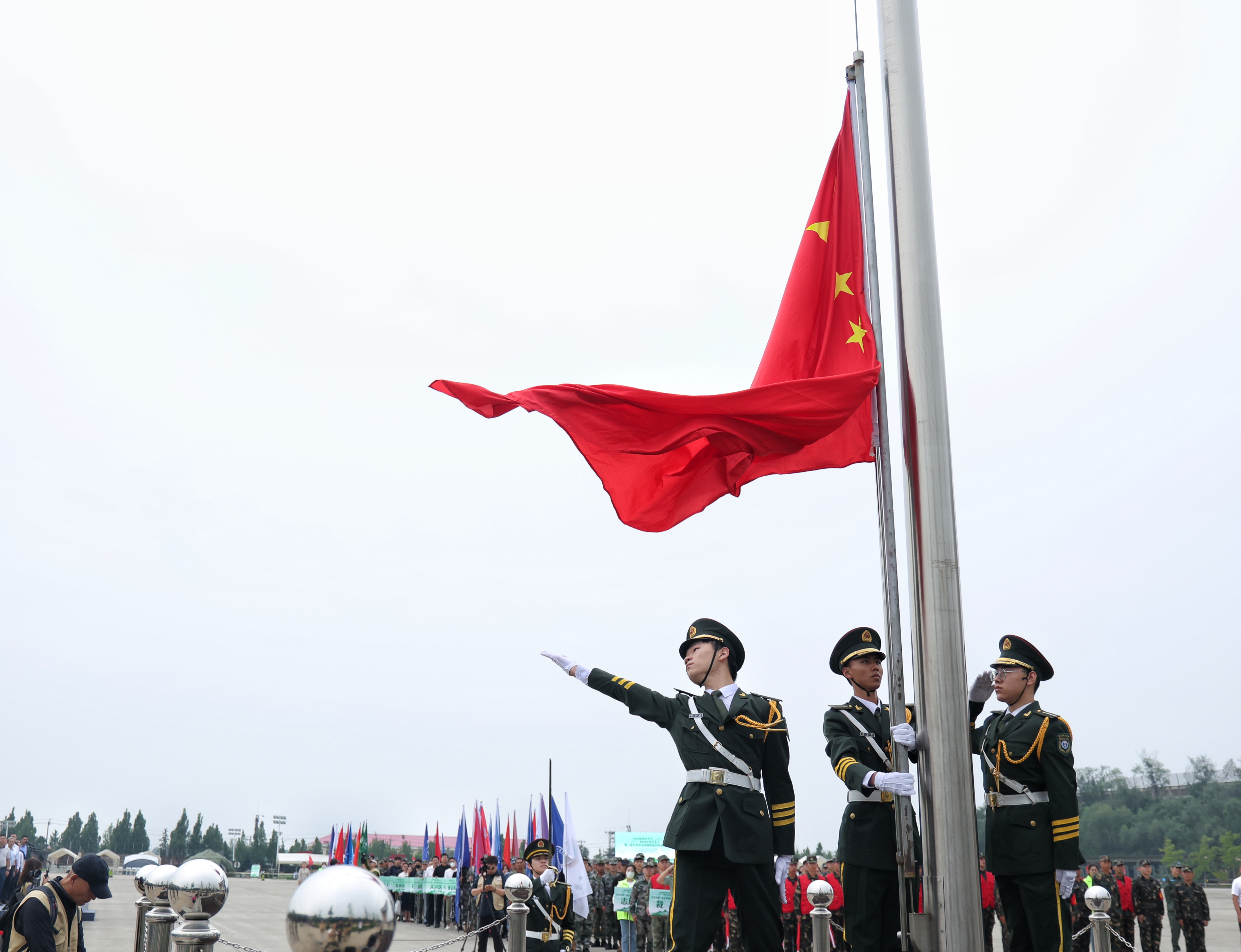 中国国旗护卫队,荣耀与使命的象征,中国国旗护卫队,荣耀与使命的守护者