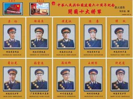 开国十大将军上将排名,历史的印记与时代的记忆,开国十大将军上将排名,历史的印记与时代的记忆概览